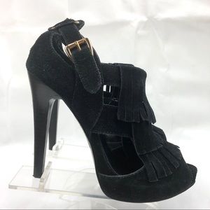 N.Y.LA Kirby Fringe Platform Stiletto Shoes 6